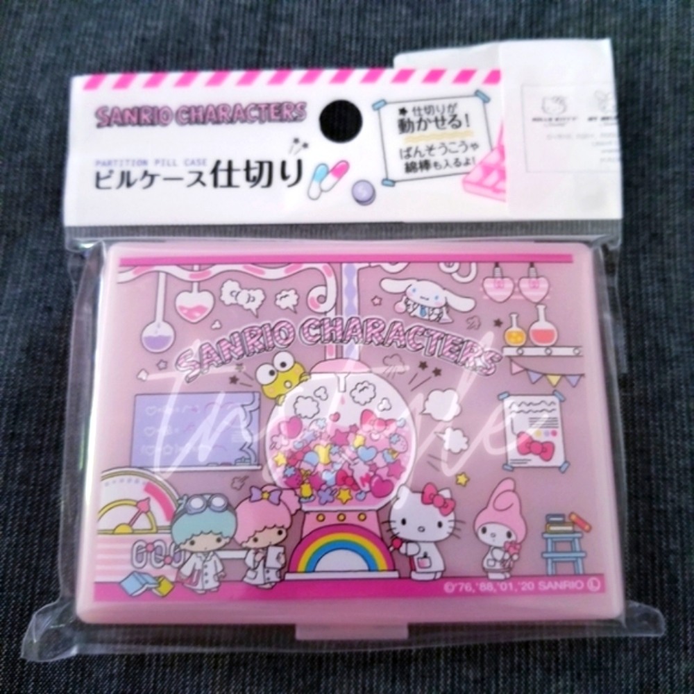 3/$25 Sanrio Adjustable Compartments Pill Case
